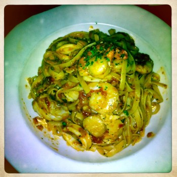 Marinara with Fresh Local Seafood Combination and the choice of a Cream or Tomato base (I chose Tomato) for AU$25.90