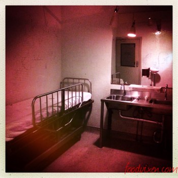 Inside the ladies toilets