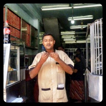 I couldn't resist putting in a picture of the happy owner - he's just happy because he gets to eat that Biryani everyday