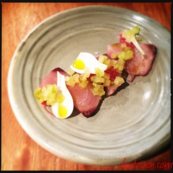 Bonito, Spring Onion, Apple and Lime