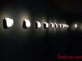 One of the more controversial exhibits at MONA... 'The wall of vaginas' which features over 70 real plaster vaginas