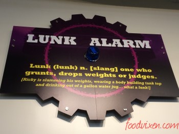 The 'Lunk Alarm' at Planet Fitness that is set off if someone is dropping weights.  Seems a little extreme to me.