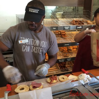 Bruegger's Bagel makers at work